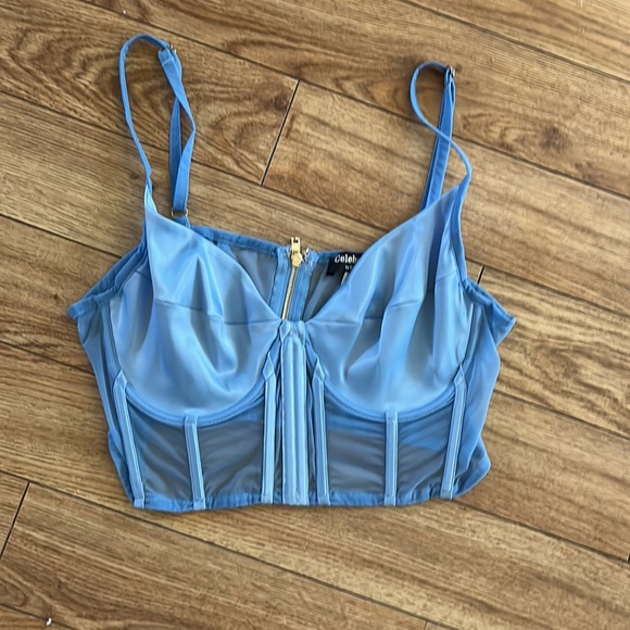 Other - Baby Blue Corset/Bra - NWOT